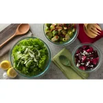Pyrex 3-Piece Glass Mixing Bowl Set, Clear thumbnail 3