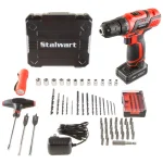 Stalwart 20V Lithium-Ion 3/8 in. Cordless Drill/Driver 62-Piece Set with Brushless Motor thumbnail 1