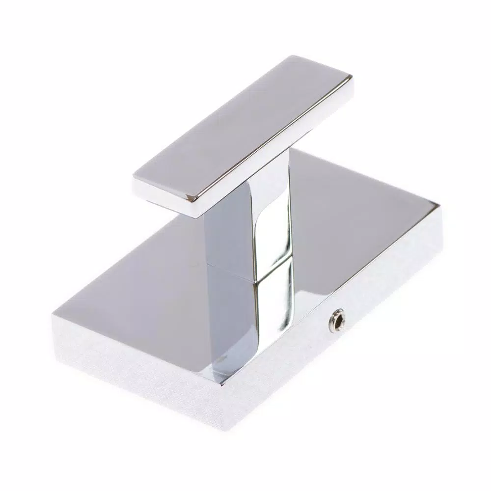 Italia Genoa Single Robe Hook, Polished Chrome, Solid Brass