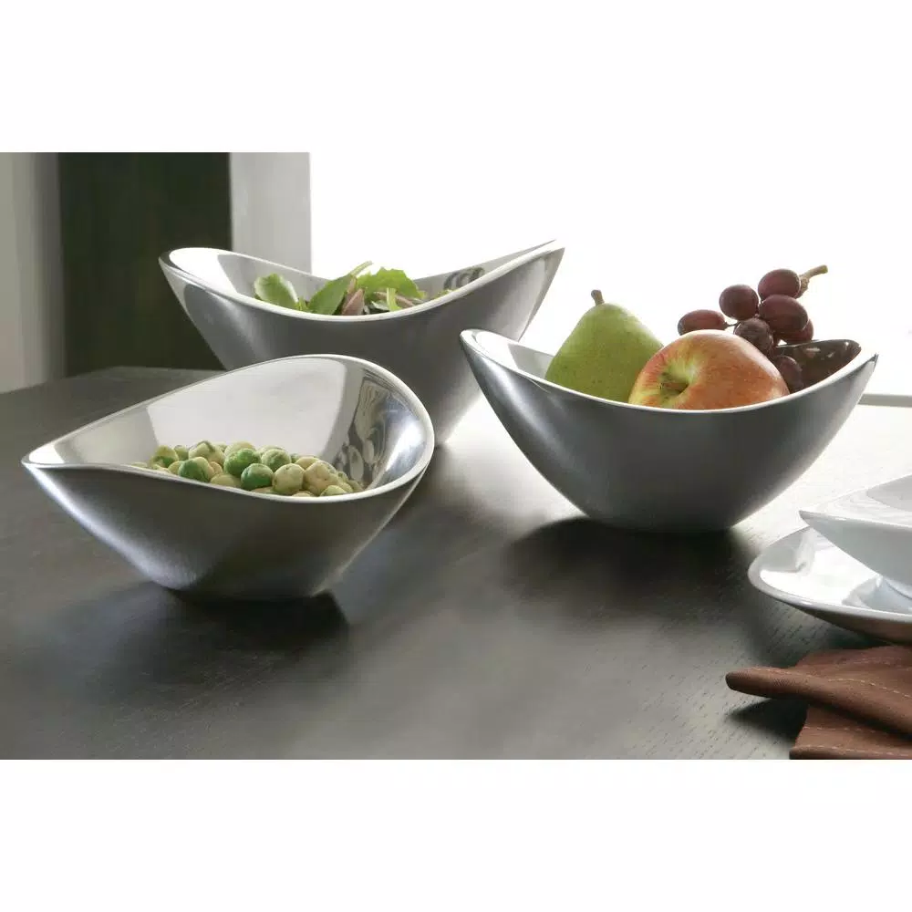 Nambe Nambé Butterfly 11 in. Alloy Serving Bowl, Silver
