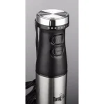 Total Chef 225-Watt Immersion Hand Blender with Turbo Boost, Silver/Black thumbnail 2