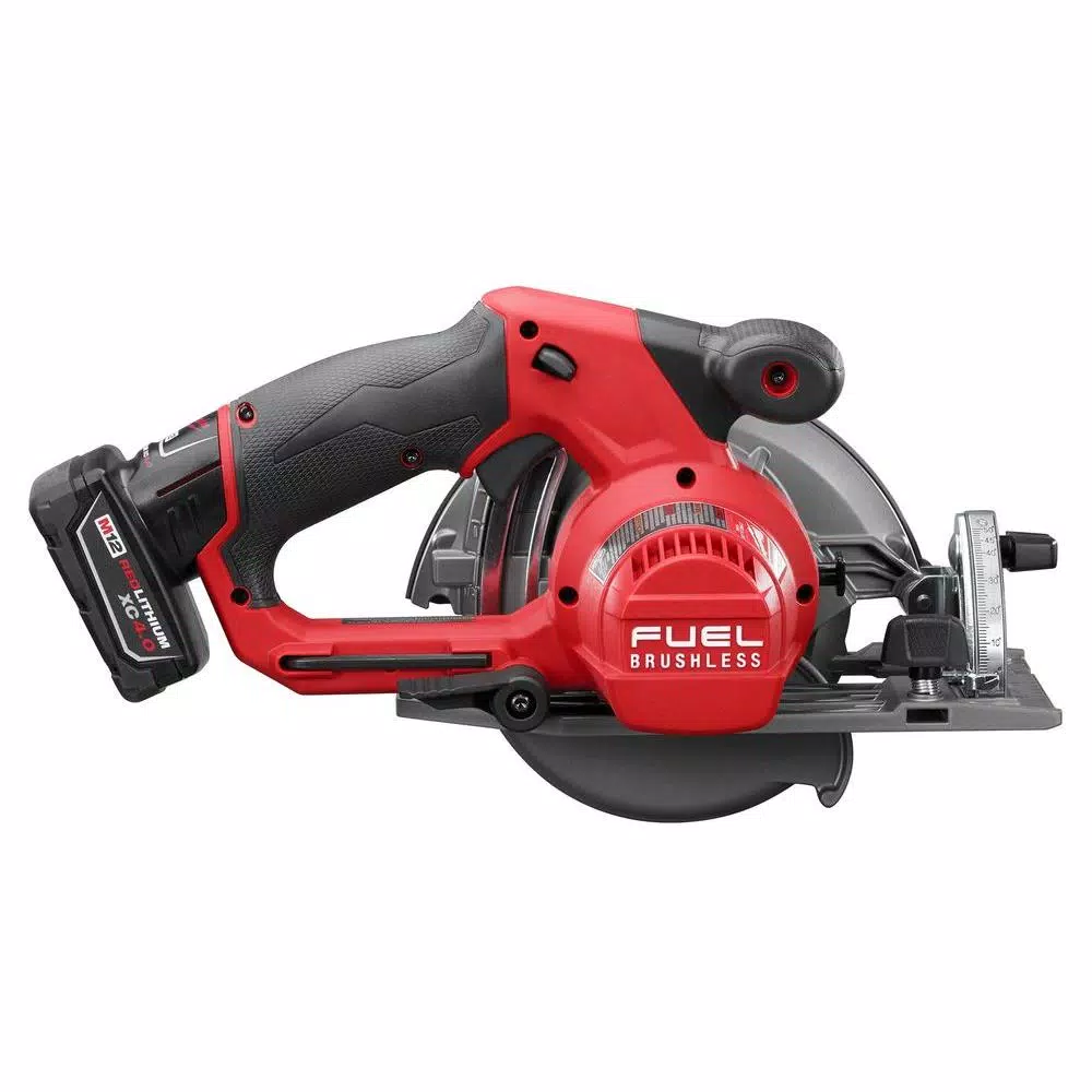 Milwaukee M12 FUEL 5-3/8 in. Brushless Cordless Circular Saw Kit with 4.0 Ah Battery and Charger