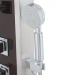 ANZZI 57 in. Monsoon Full Body Shower Panel System with Mahogany Deco-Glass & Chrome Trim thumbnail 4