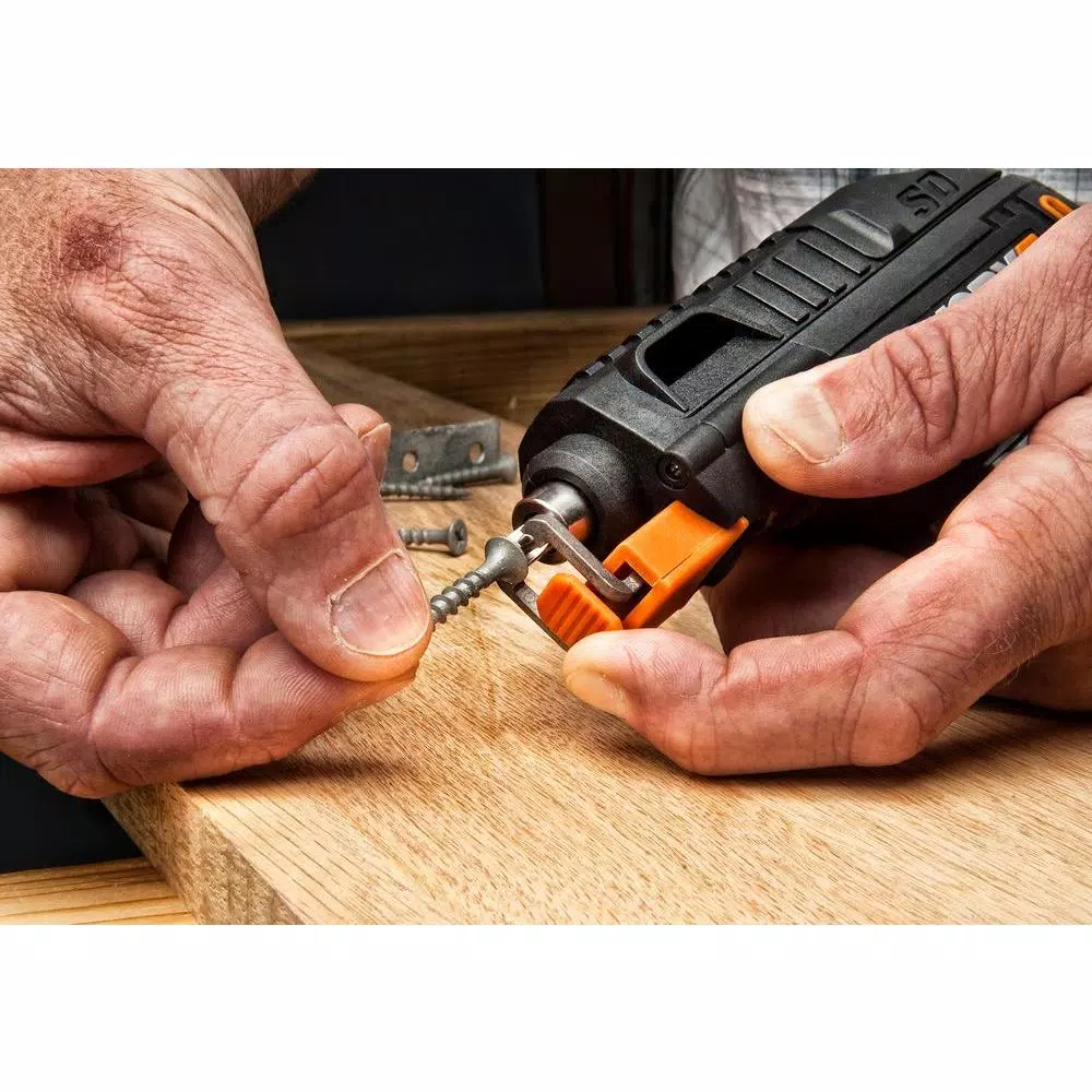 WORX 4V Lithium-Ion 1/4 in. Cordless Driver with Integrated Screw Holder and Bit Changer