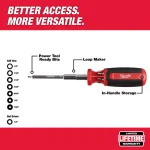 Milwaukee 9-in-1 SAE Hex/Key Drive Multi-Bit Screwdriver with Power Groove Bits thumbnail 2