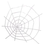 Northlight 80 in. White Faux Spider Web Halloween Hanging Decoration thumbnail 1