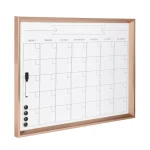 DesignOvation Calter Modern Magnetic Dry Erase Monthly Calendar Wall Organizer with Frame thumbnail 1
