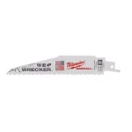 Milwaukee WRECKER 6 in. Multi-Material Demolition Reciprocating Saw Blades, 7/11 TPI (5 Pack) thumbnail 3