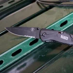 Klein Tools Klein Spring-Assisted Opening Folding Pocket Knife with 440C Stainless Steel Drop Point Blade thumbnail 4