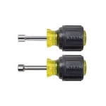 Klein Tools 2-Piece Stubby Magnetic Tip Nut Driver Set with Cushion Grip Handles thumbnail 1