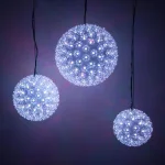 Wintergreen Lighting 7.5 in. 120-Light RGB Color Changing LED Starlight Sphere with Remote thumbnail 1