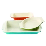 Unbranded Imbue Color Splash 3-Piece Bakeware Set, Carbon Steel with Ceramic Nonstick Interior thumbnail 1
