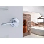 Copper Creek Scandinavian Kash Polished Stainless Steel Passage Door Lever, Modern Interior Hardware thumbnail 4