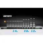Capri Tools 15-Piece Star Bit Socket Set, S2 Steel Bits & Chrome Vanadium Sockets thumbnail 4