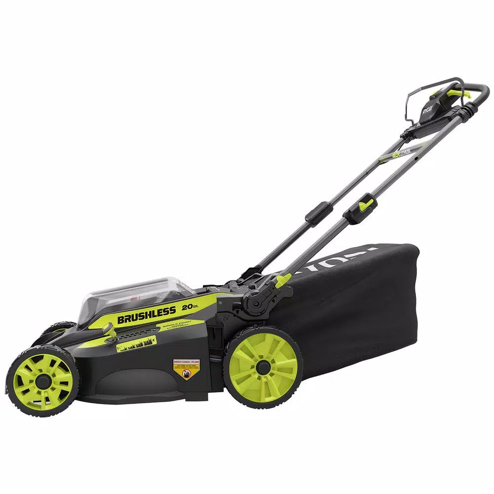 RYOBI 40V 20 in. Brushless Cordless Self-Propelled Lawn Mower & Blower Combo Kit with 6.0 Ah Battery & Charger
