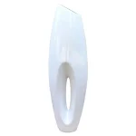Uniquewise Modern White Magnesium Oxide Large Decorative Floor Vase - 40.5 in. thumbnail 1