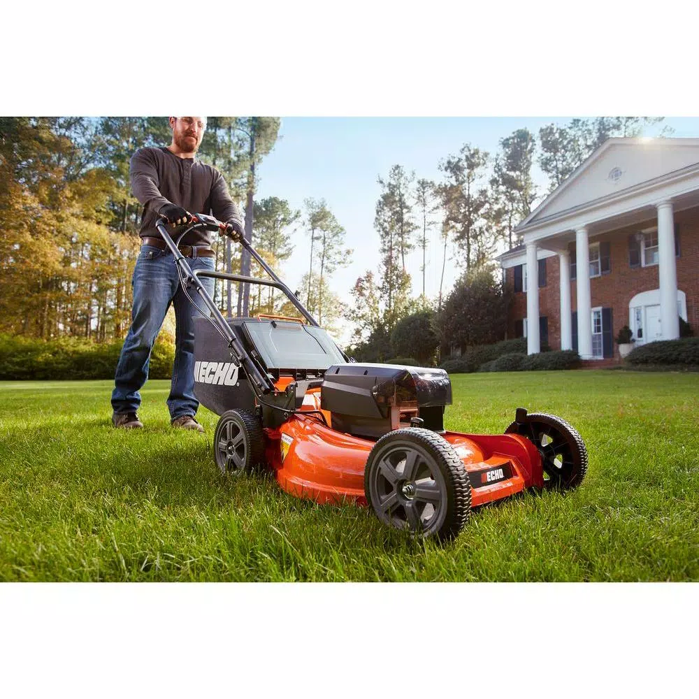 ECHO 58V Brushless Cordless 21 in. Lithium-Ion Battery Walk Behind Push Lawn Mower with 4 Ah Battery and Charger