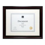 KG kieragrace KG Lucy Document Frame Set, 8-Pack, 11x14 in. with 8.5x11 in. Mat, Dark Brown & Gold Beading thumbnail 1
