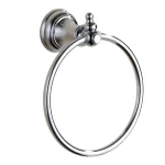 Nameeks Classic Hotel Wall Mounted Chrome Towel Ring thumbnail 1