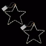 LUMABASE Star Motif 40 Mini LED String Lights, Warm White, Battery Operated (2-Pack) thumbnail 1