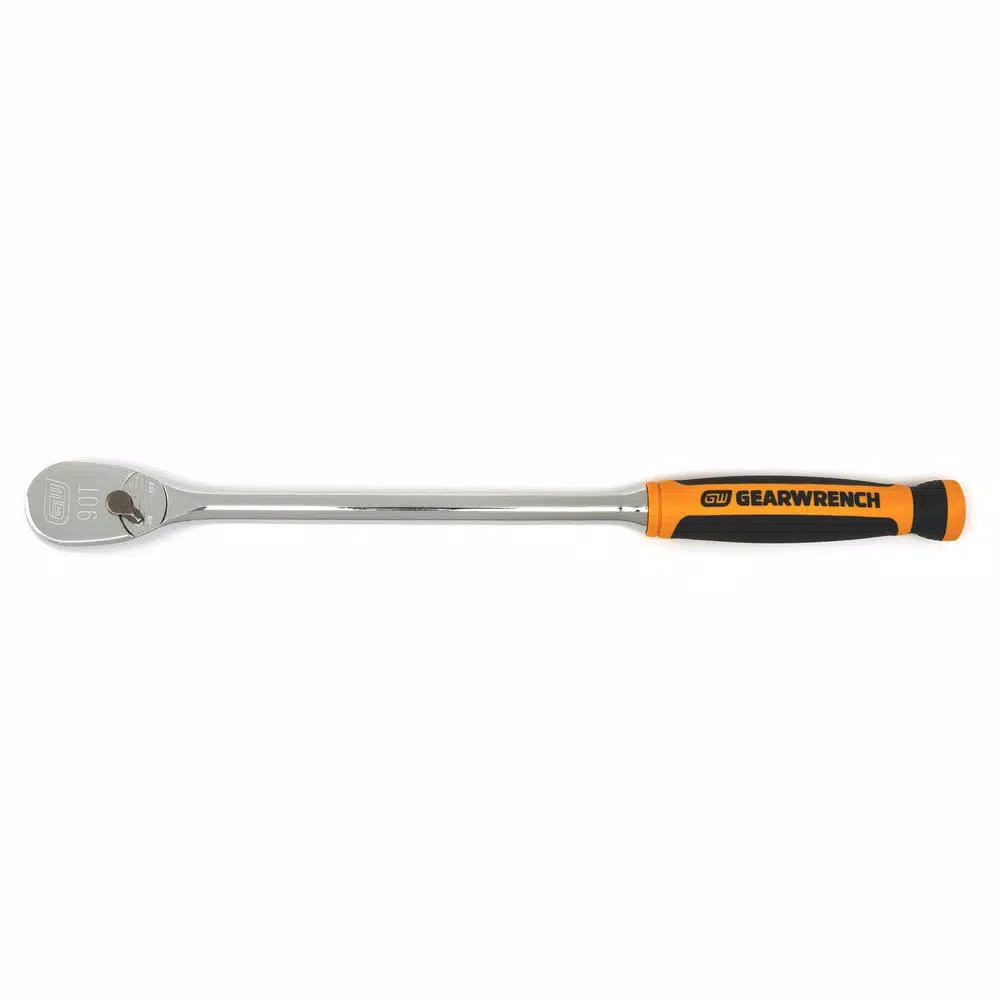 GEARWRENCH 3/8 in. Drive 90-Tooth 13 in. Dual Material Teardrop Ratchet