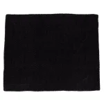 Noble House Toscana Black Faux Fur Throw Blanket, Modern Solid Pattern, 50 x 60 in. thumbnail 1