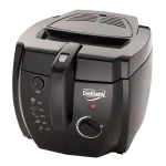 Presto CoolDaddy Cool-Touch Deep Fryer, 2-Quart Compact Electric Fryer with Adjustable Thermostat, Black thumbnail 1