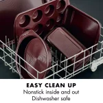 Circulon Nonstick Bakeware Cookie Pan, 10-Inch x 15-Inch, Merlot thumbnail 2