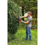 BLACK+DECKER 22 in. 4.0 Amp Corded Electric Hedge Trimmer with Dual-Action Hardened Steel Blades thumbnail 4
