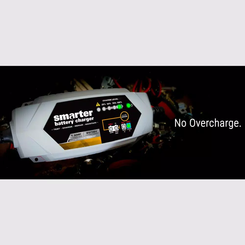 Smartech Products Smartech IC-2000 2 Amp 6V/12V Automotive Battery Charger, Maintainer, Repairer & Tester