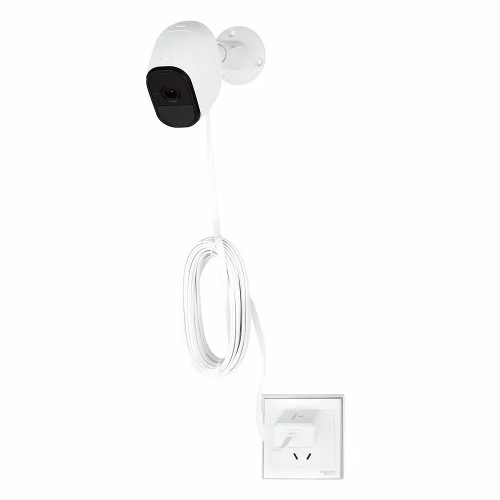 Wasserstein Weatherproof Quick Charge 3.0 Power Adapter for Arlo Pro, Pro 2 & Go (16 ft, 2-Pack, White)