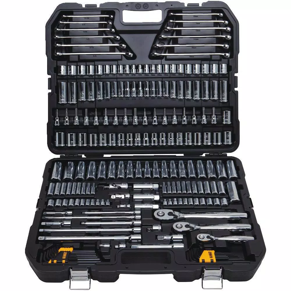 DEWALT 204-Piece Mechanics Tool Set with Ratchets and Sockets