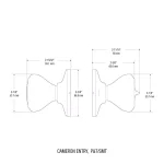 Kwikset Cameron Satin Nickel Keyed Entry Door Knob with SmartKey Security thumbnail 3