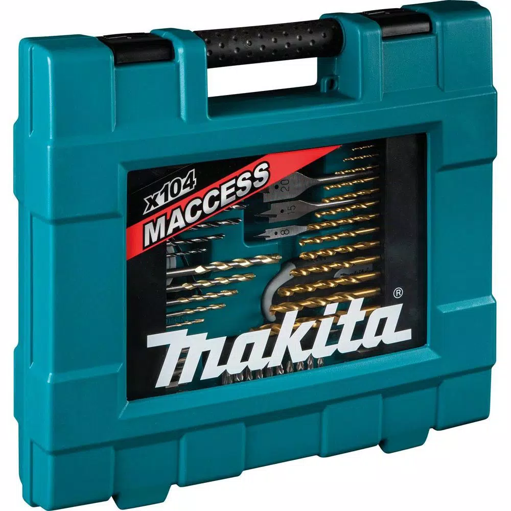 Makita 104-Piece Metric Bit and Hand Tool Set with HSS-TIN Drill Bits