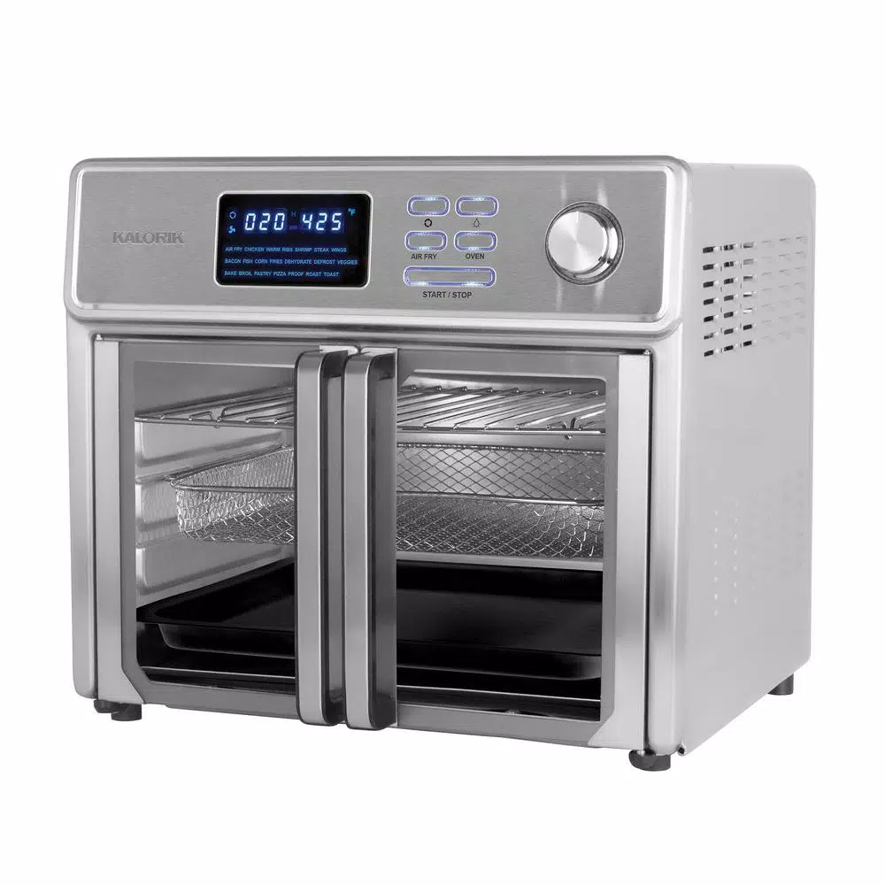 Kalorik Digital Maxx 26 qt. Stainless Steel Air Fryer Oven with Rotisserie