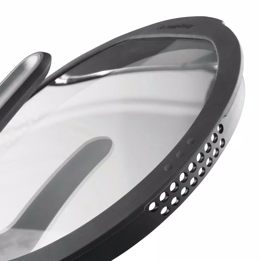 BergHOFF GEM Stay Cool 3.2 qt. Cast Aluminum Nonstick Saute Pan with Glass Lid, Gray