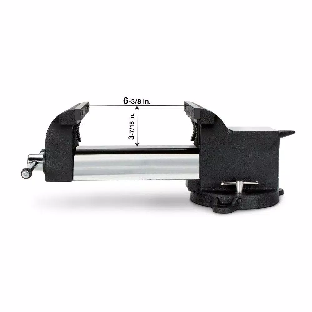 TEKTON 8 in. Swivel Bench Vise with 360° Swivel Base and Polished Anvil