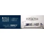 Pinnacle Gallery Solutions 5-Piece Walnut Wood Picture Frame Wall Kit thumbnail 9