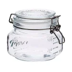 Unbranded 16.9 oz. Glass Kitchen Canister Set with Airtight Wire Clamp Lids (Set of 4) thumbnail 3