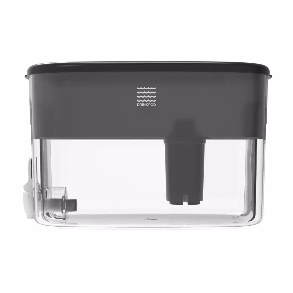 DRINKPOD Alkaline Water Dispenser 2.4 Gal. Countertop Filtration System, 3-Pack with 3 Filters