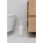 Umbra Corsa Toilet Brush and Holder Set, Matte White Melamine thumbnail 6