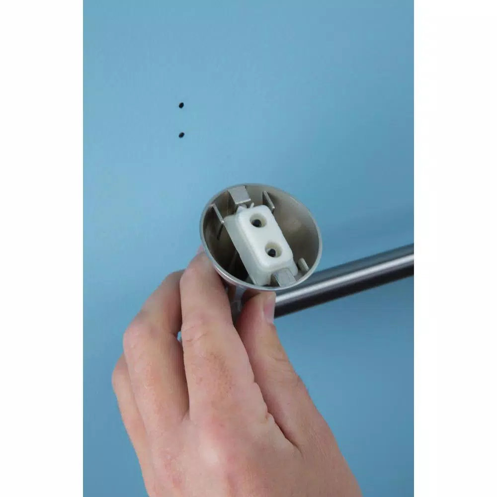 MOEN Darcy 24 in. Single Towel Bar, Brushed Nickel, Zinc Construction