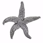 IMAX Magali Silver Starfish Wall Decor Set of 3 - Distressed Gray Polystone Sculptures thumbnail 3