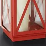 Home Decorators Collection Chili Red Metal & Glass Lanterns, Set of 2 thumbnail 4