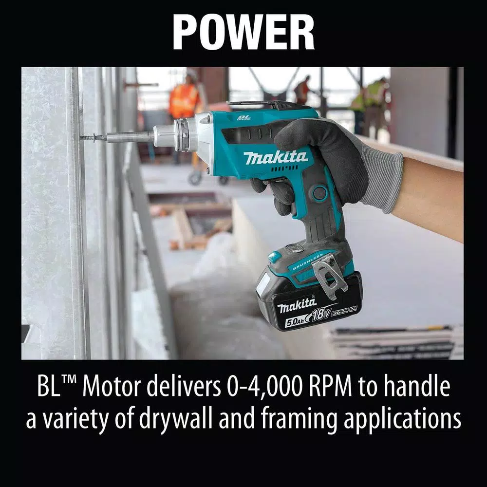 Makita 18V LXT Brushless Drywall Screwdriver & Cut-Out Tool 2-Piece Combo Kit with 5.0Ah Batteries