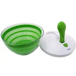 Ozeri FRESHSPIN Salad Spinner and Serving Bowl, Swiss Designed, BPA-Free, Green thumbnail 2