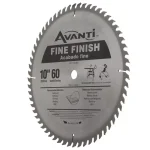 Avanti 10 in. 60-Teeth Fine Finish Carbide Saw Blade thumbnail 2