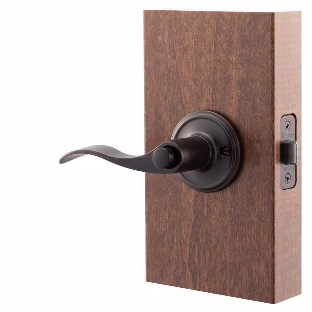 Copper Creek Colonial Waverlie Tuscan Bronze Privacy Lever for Bedroom and Bathroom Doors