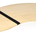 Trademark Innovations 32 in. Portable Curved Wood Lap Desk with Storage Straps thumbnail 2