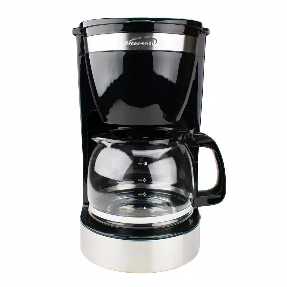 Brentwood Appliances Brentwood 10-Cup Black Drip Coffee Maker with Programmable Timer